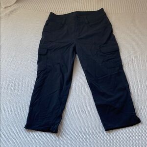 Eddie Bauer Black Cropped Pants Relaxed Fit